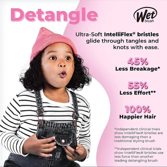 Wet Brush Original Detangler Limited Edition IntelliFlex Hair Brush - Purple - Picture 4 of 5